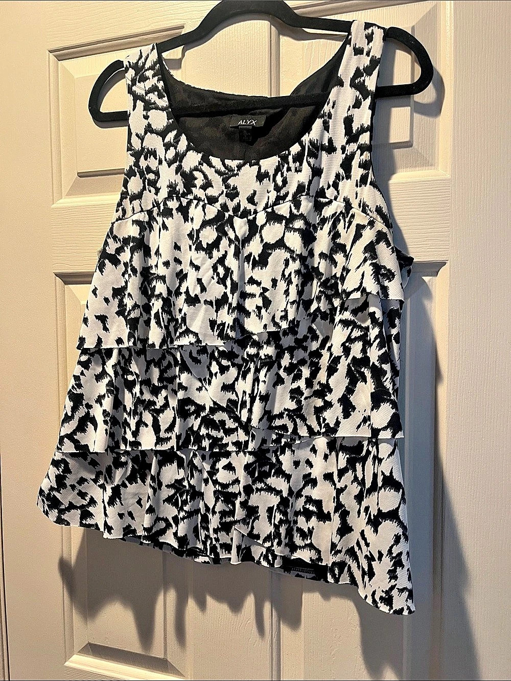 ALYX Abstract Print Tiered Tank Top Size XL Like New